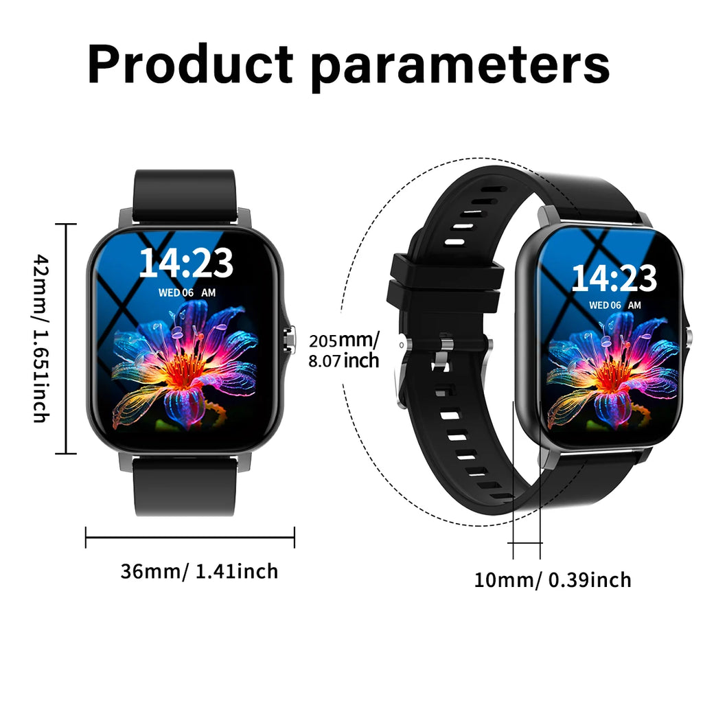 Smart watch, wireless calling /dial, multi -Sport mode, calling reminder and rejection,information reminder,for iPhone/Andriod