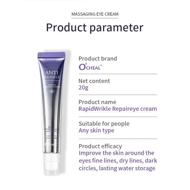 Hyaluronic Acid Eye Cream Roller For Wrinkles Dark Circles Puffiness Anti Aging Treatment Moisturizer Skin Care