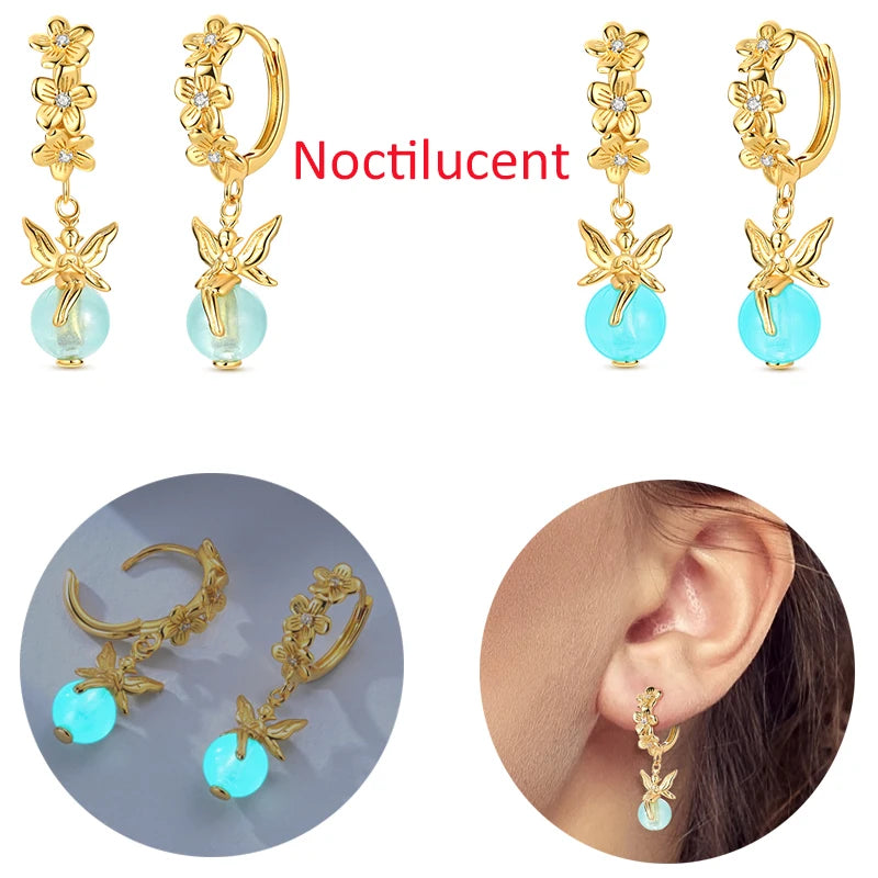 Ladies' Gold Earrings 925 Pure Silver Tree of Life Earrings, Birthday, Wedding, Engagement Party Fashion Jewelry Gifts 2025 New