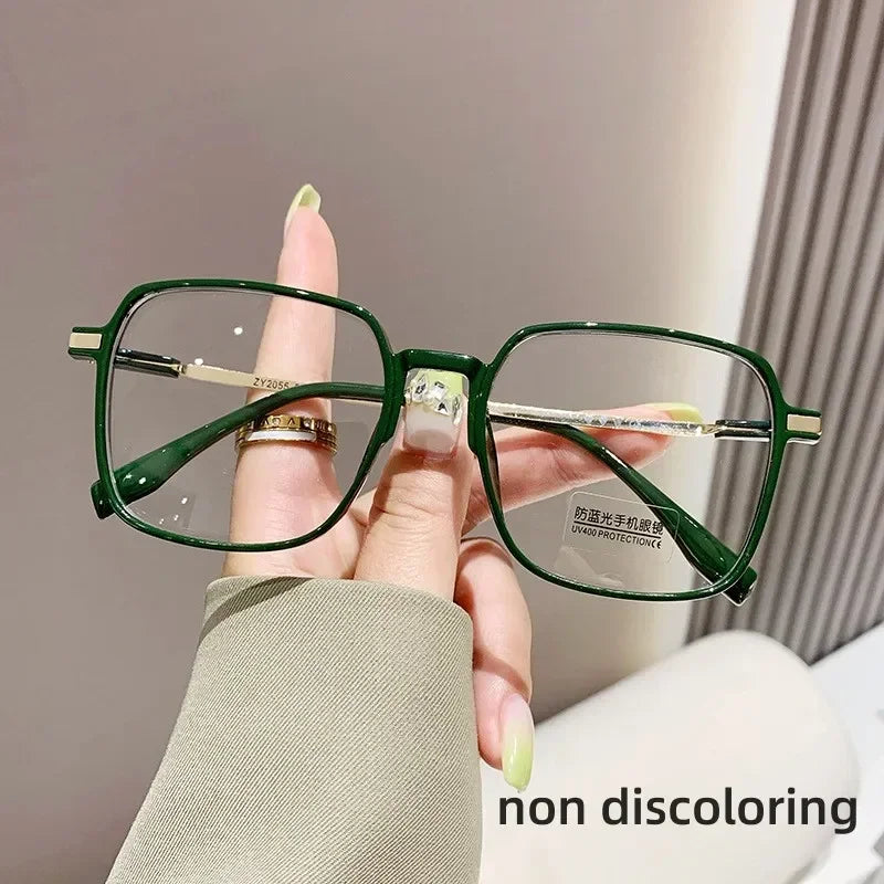 New Style Photochromic Myopia Glasses Men Women Color Changing Eyeglasses Anti UV Sunglasses Luxury Short-sighted Eyewear 0~-6.0