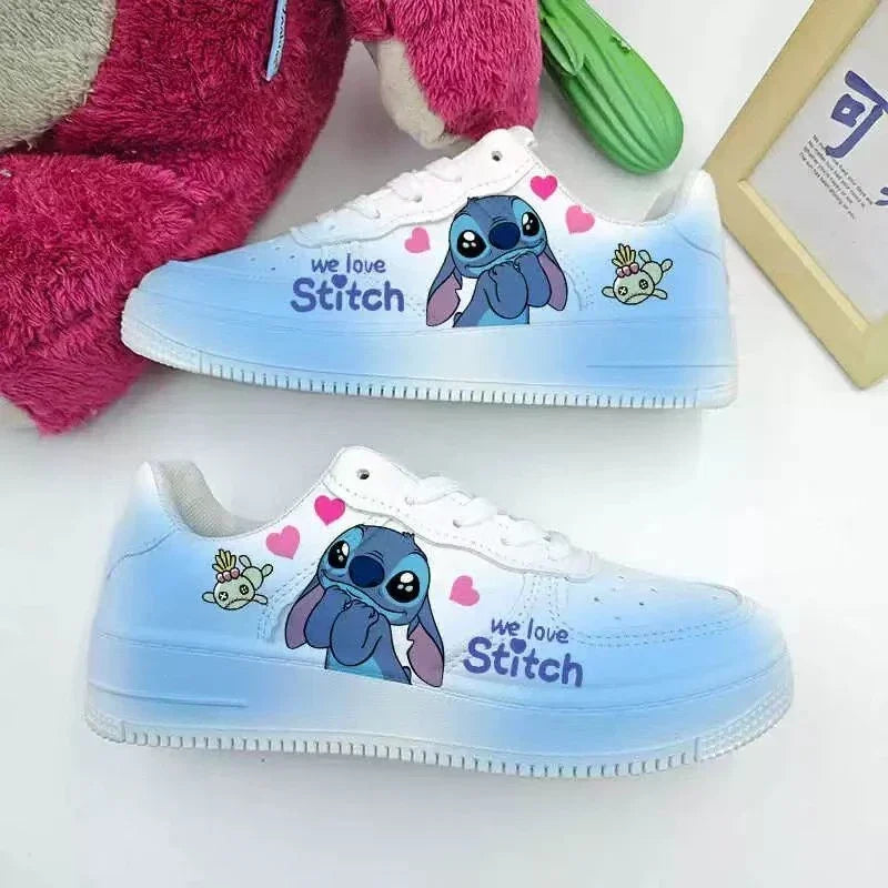 New Disney women cartoon Stitch cute Casual shoes soft sports shoes for girlfriend lady gift EU size 35-44