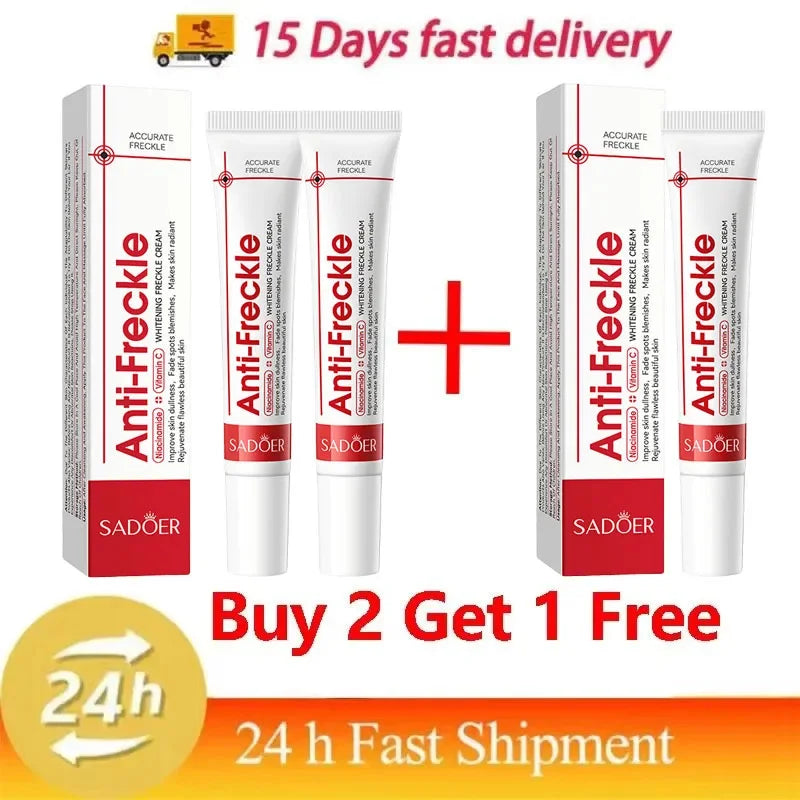 Whitening Freckle Cream Remove Dark Spots Anti Freckle Face Creams Niacinamide Fade Pigmentation Melasma Brighten Skin Care 20g