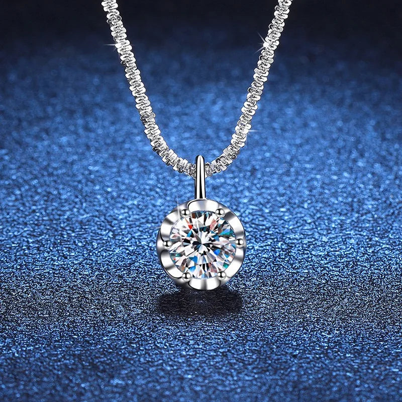 Andara Luxury 925 Sterling Silver AAAAA Zircon Pendant Necklace Fashion Italian Silver Necklace Women Jewelry