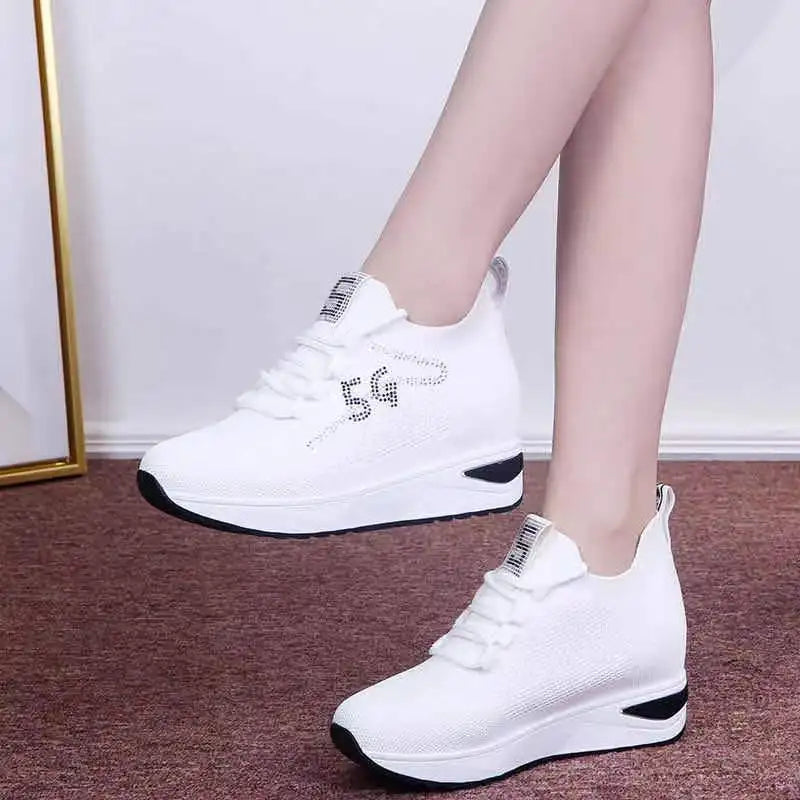 Shoes New Women Sneakers Breathable Shoes Ladies Outdoor Platform Sneakers Trainers Chunky Sneakers Vulcanize Shoes Woman Mujer