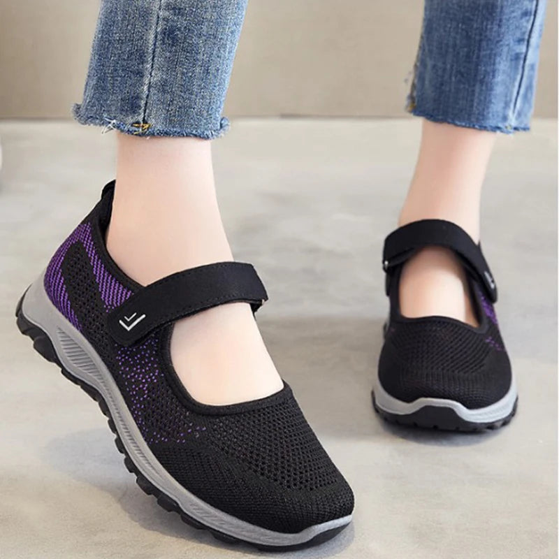 Women Shoes Breathable Vulcanized Shoes White ZapaWomen Sneakers Fashion Breathable Mesh Casual Walking Shoes Women Work Shoes