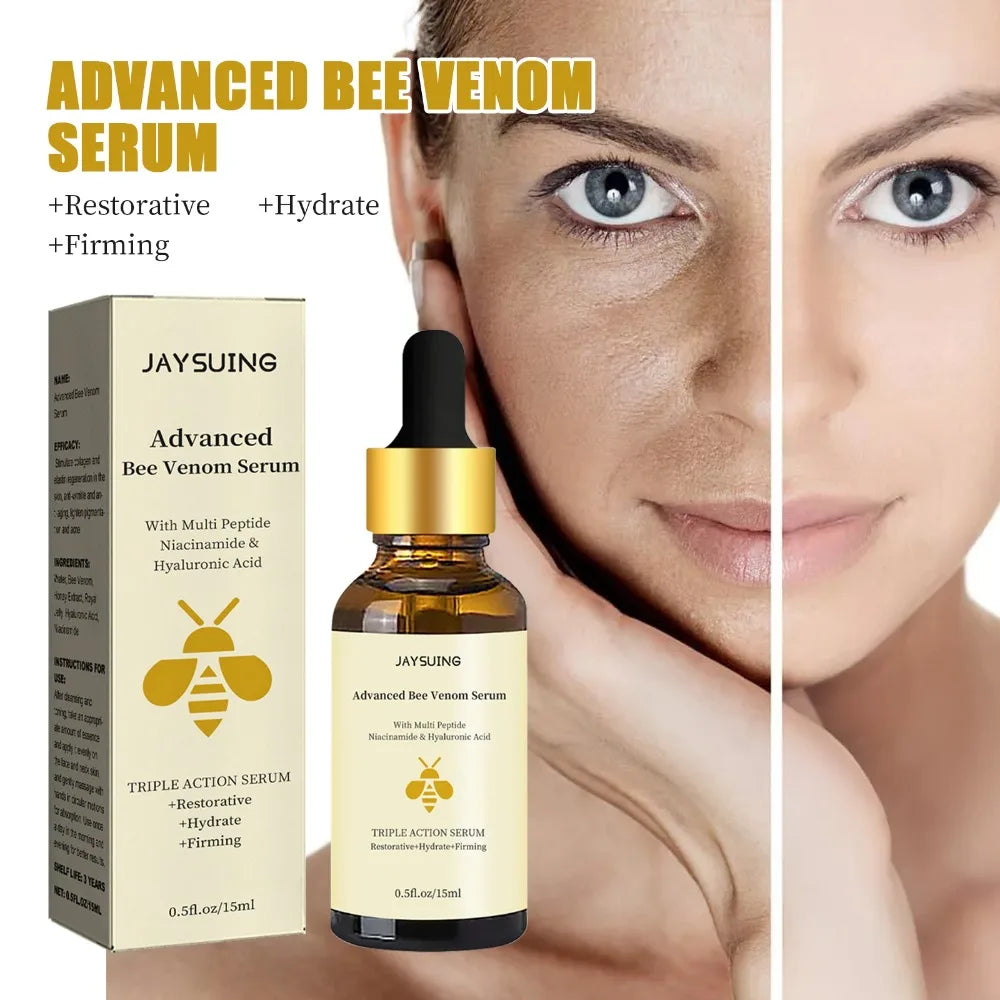 Bee Venom Serum Lightens Fine Lines, Wrinkle Lines, Dullness, Nourishes and Firms Skin, Anti-Wrinkle Serum