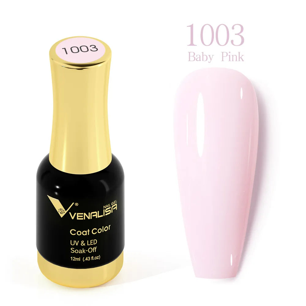 #1004 VENALISA Nail Gel Polish Hema TPO Free Semi Permanent Jelly Nude Pink Color Soak Off UV LED Ultra Diamond Varnish 12ml