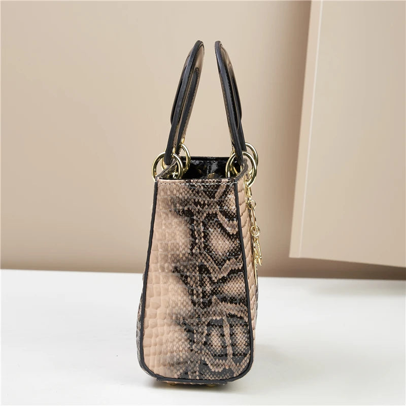 Fashion gradient high-grade alligator print women's handbag, texture all matching travel single shoulder crossbody bag