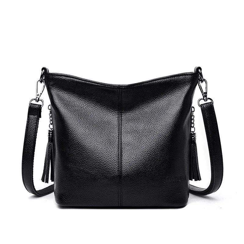 Tassels Women Hand Crossbody Bags for Female Leather Crossbody Luxury Purses and Handbags Women Shoulder Bag Designer Bucket Sac