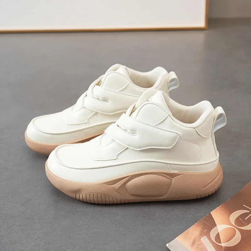 2025 Autumn and Winter Leather Shoes Women's Multi-functional Leisure Sports Shoes High Quality Comfortable Lefu Shoes