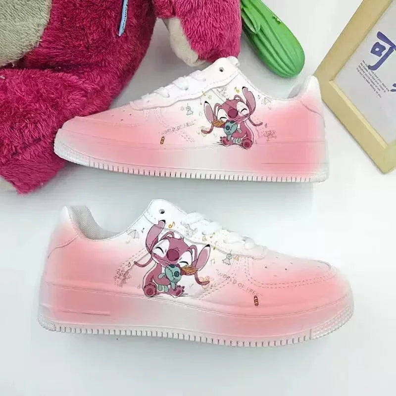 New Disney women cartoon Stitch cute Casual shoes soft sports shoes for girlfriend lady gift EU size 35-44