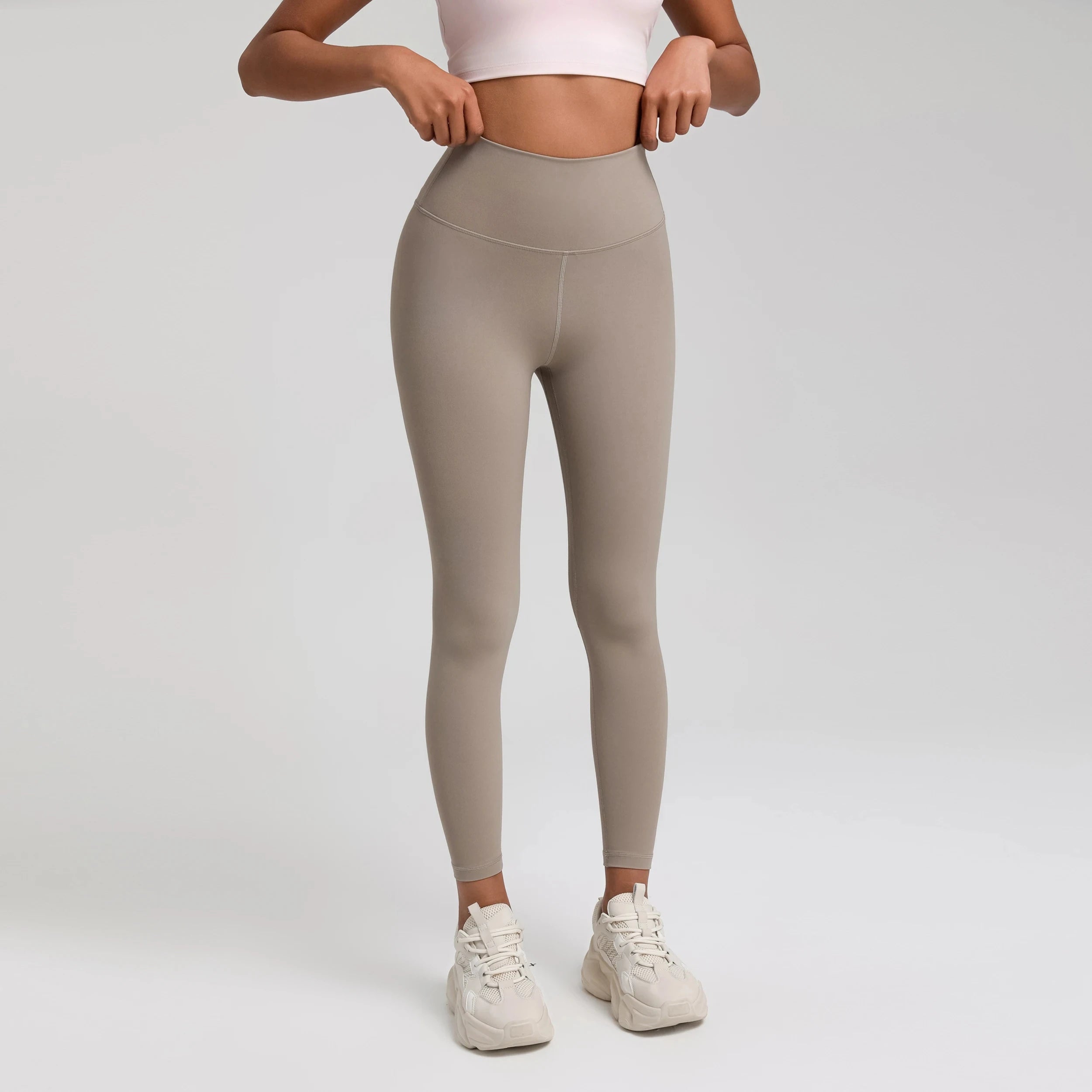 Solid Color 2.0women Sport Pant Plus Size High Waist Yoga Legging Athletic Gym Comprehensive Training Jog Back Built-In Pocket