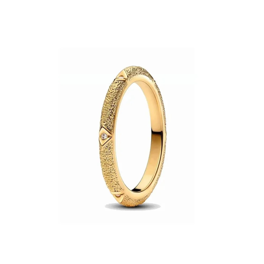 European New 925 Silver, Gold Series Bow Flower Ring Suitable For Exquisite High-Quality Jewelry For Women at Wedding Parties