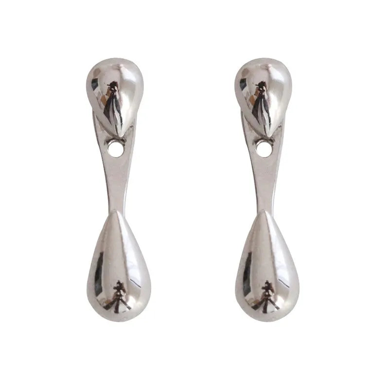 FTCY Water Drop Earrings For Women Irregular Geometry Claw Stud Earrings Luxury Korean Female Summer Jewelry