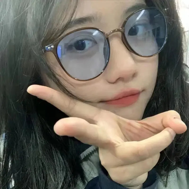 Photochromic Minus Glasses Luxury Anti Blue Light Ladies Myopia Sunglasses Finished Optical Short-sight Goggle Diopter 0 To -6.0