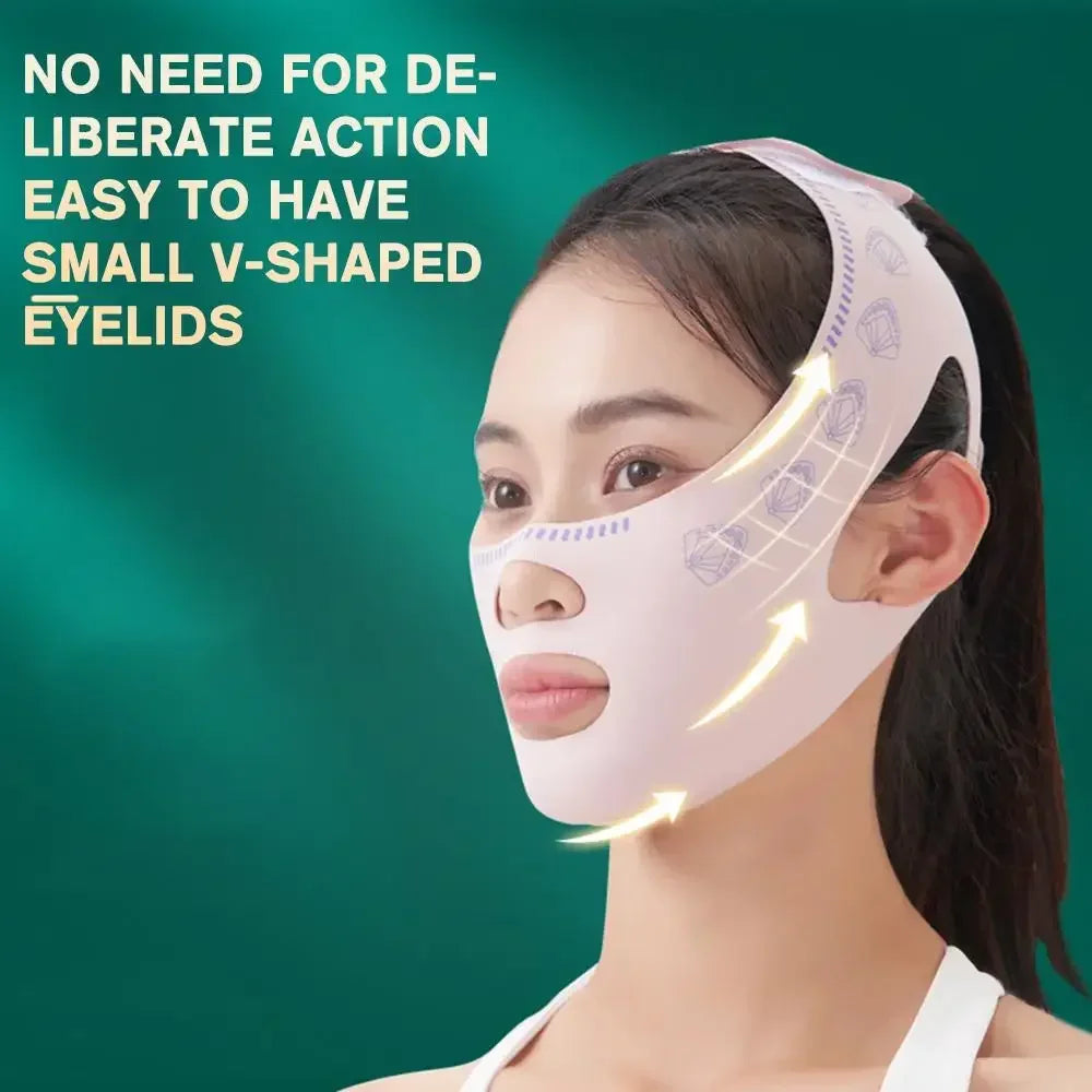 Wholesale Face Thin Mask Reduce Double Chin V-Line Shaping Bandage Anti Wrinkle Bandage Breathable V Face Band Cheek Lift Up