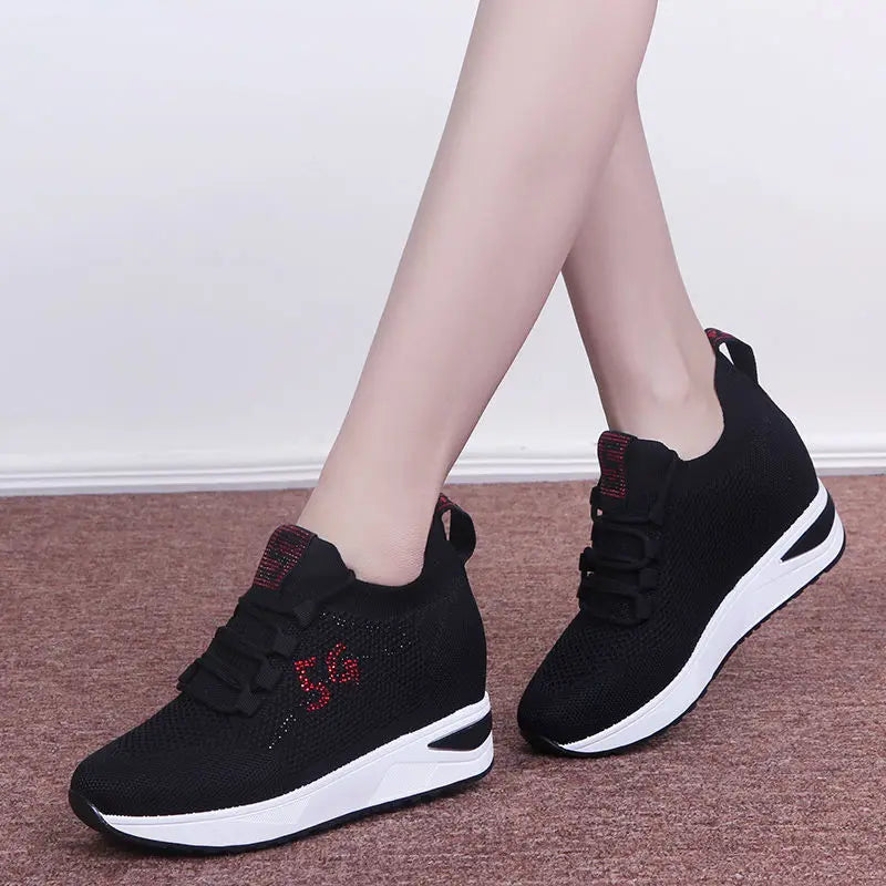 Shoes New Women Sneakers Breathable Shoes Ladies Outdoor Platform Sneakers Trainers Chunky Sneakers Vulcanize Shoes Woman Mujer