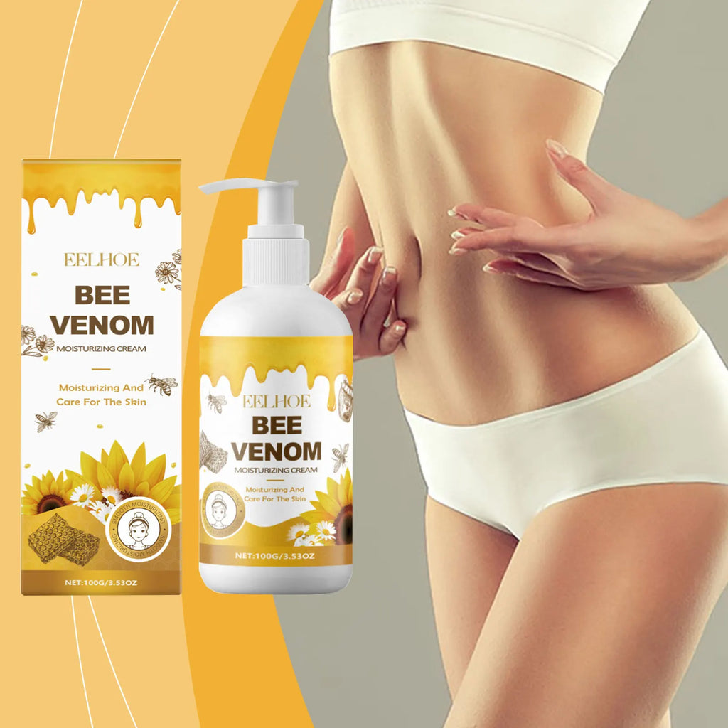 EELHOE Bee Venom Body Cream Deep Hydration Moisturizing Skin Lifting Anti Sagging Smooth Bee Venom Skin Treatment Cream 100g
