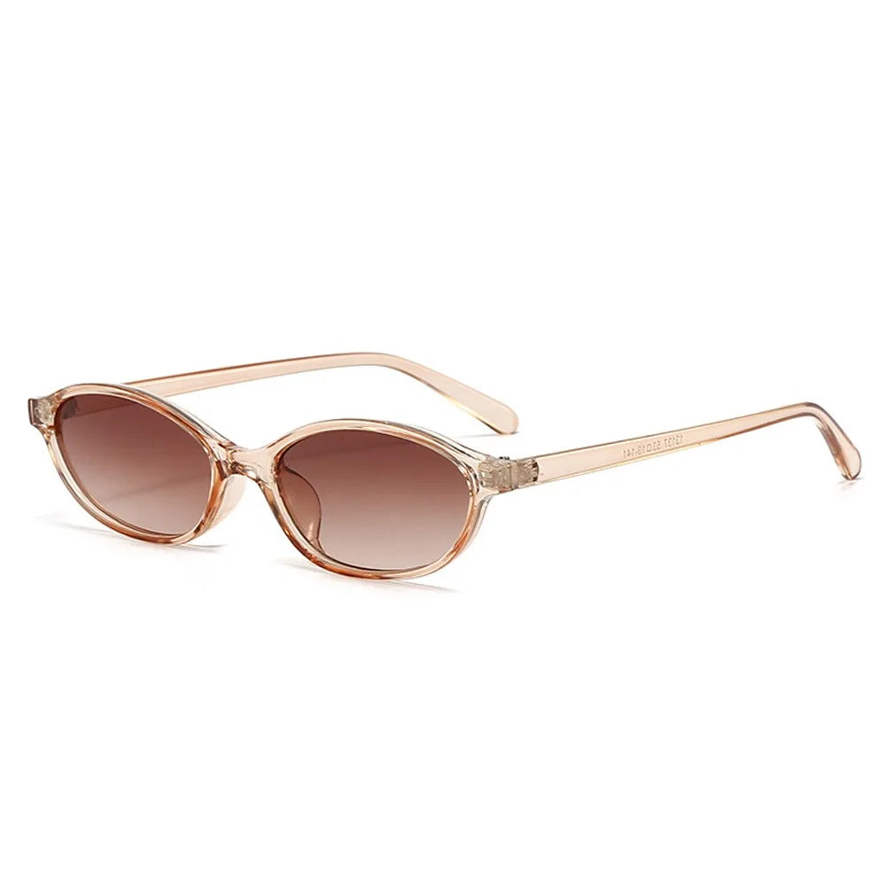 Vintage Small Cat Eye Sunglasses for Women Trendy Half-frame Sun Glasses UV400 Fashion Shades Eyewear Summer Anti UV Sunglasses