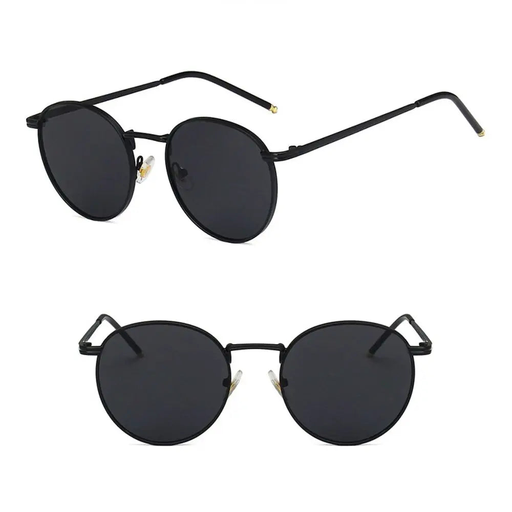 Fashion Glasses Fishing Metal Frame Shades Round Sun Glasses Women's Eyewear Women Men Sunglasses