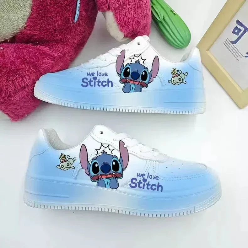 New Disney women cartoon Stitch cute Casual shoes soft sports shoes for girlfriend lady gift EU size 35-44