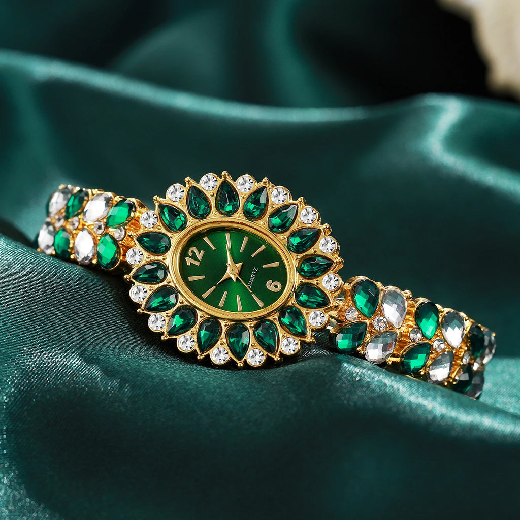 Luxury Rhinestone Women Watches Fashion Bracelet Strap Ladies Quartz Wristwatch Girls Clock Reloj Mujer