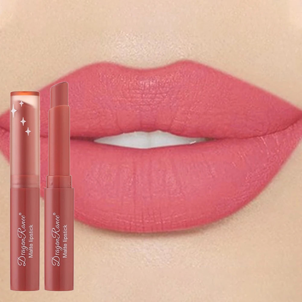 Nude Matte Lipstick Waterproof Lip Sticks Not Fading Sexy Red Velvet Lipsticks for Women Make Up Long Lasting Lip Cosmetics