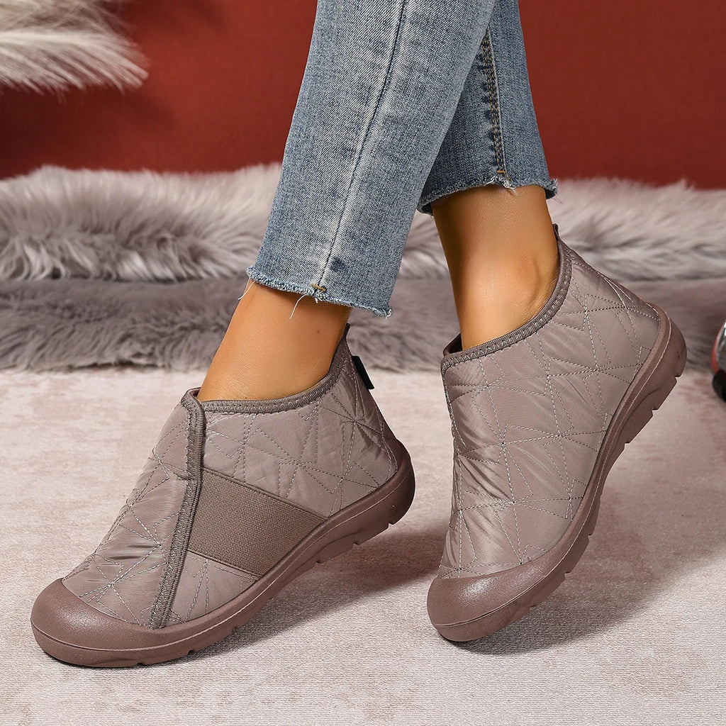 Simple Women Cotton Shoes Plush Warm Womens Snow Boots Lightweight Comfortable Women Casual Shoes in Winter Botines Para Mujeres