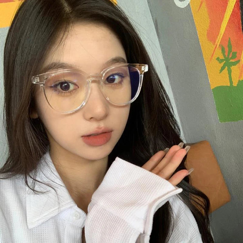 New Square Glasses Women Pc Frame Glasses Men Myopia Glasses Plain Glasses Nearsighted Eyewear Glasses -1.0 -2.5 -2.0 -2.5