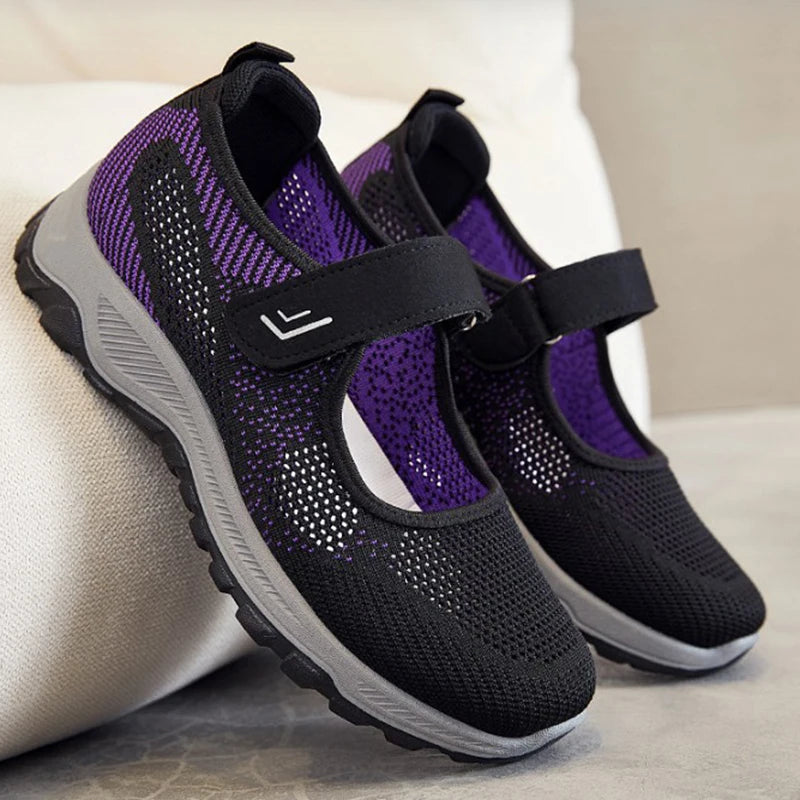 Women Shoes Breathable Vulcanized Shoes White ZapaWomen Sneakers Fashion Breathable Mesh Casual Walking Shoes Women Work Shoes