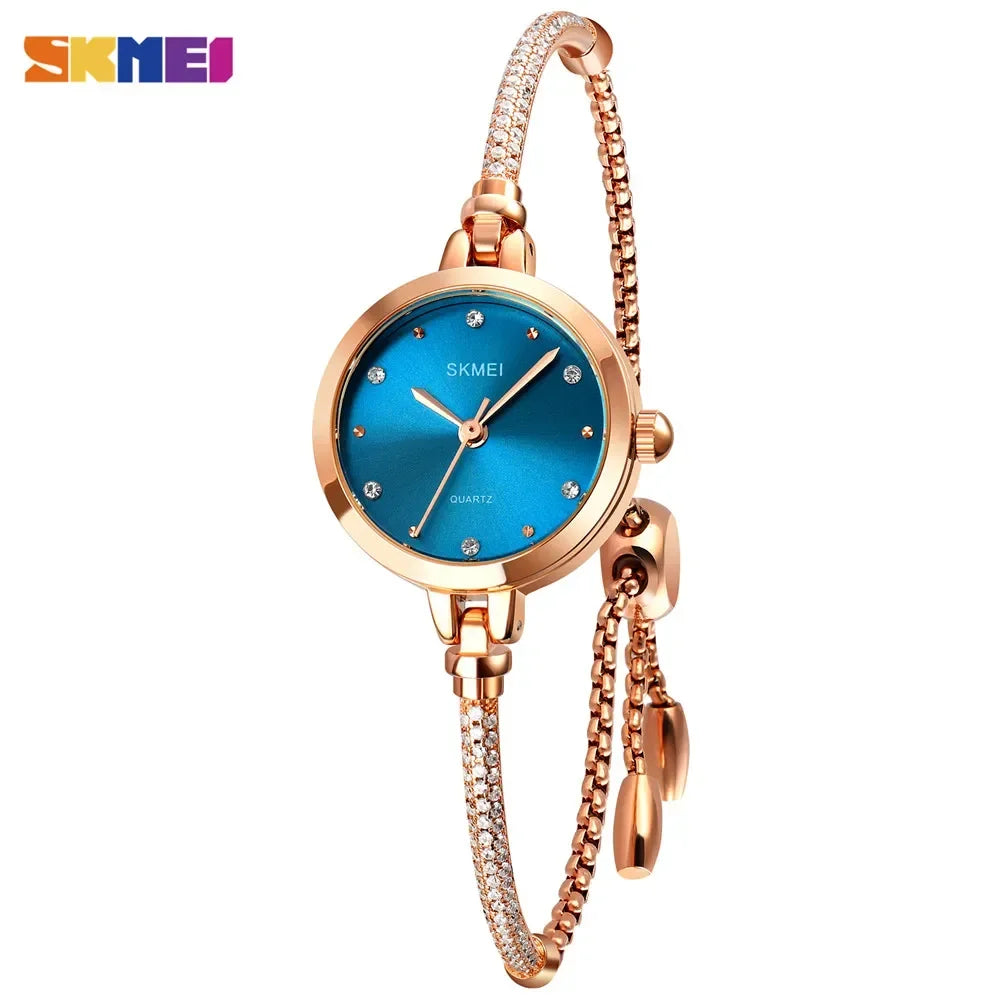 SKMEI 1805 Fashion Thin Ladies Watches Casual Female Girl Dress Clock 3Bar Waterproof Relogio Feminino Simple Women Quartz Watch