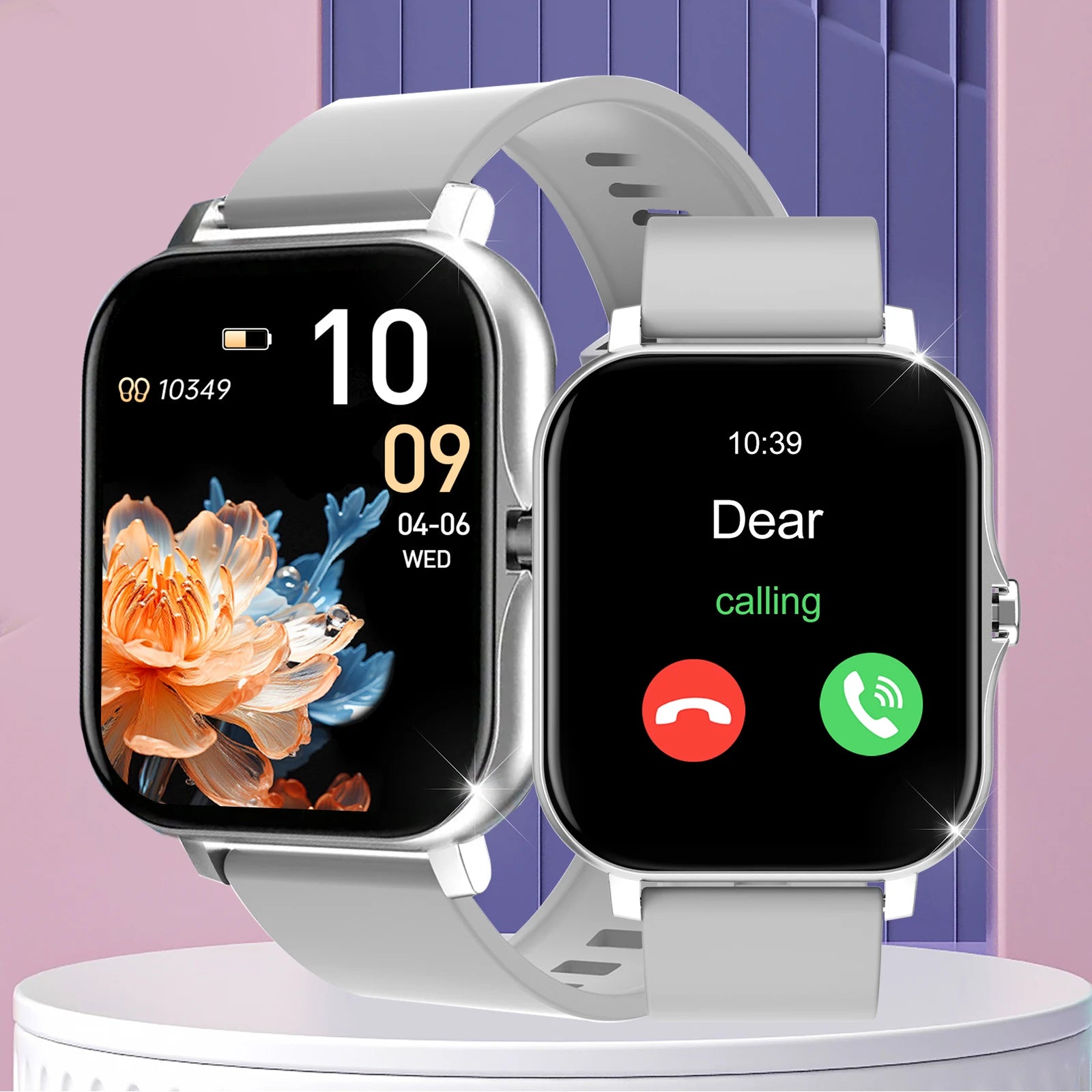 Smart watch, wireless calling /dial, multi -Sport mode, calling reminder and rejection,information reminder,for iPhone/Andriod