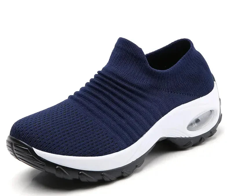 Fashion Women's Casual Sneakers Summer Comfort Mesh Running Shoes Breathable Cushion Black Sneakers for Women 2023 Student Shoes