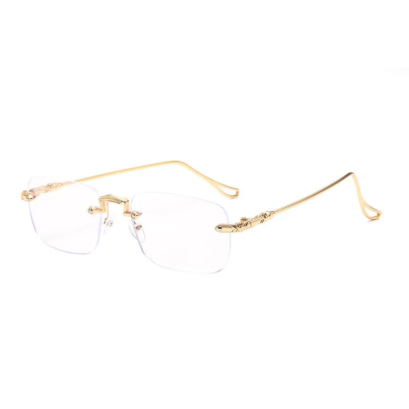 Photo-sensitive Color-changing Anti-blue-light Glasses, Rimless And Elegant Style For Women.2190
