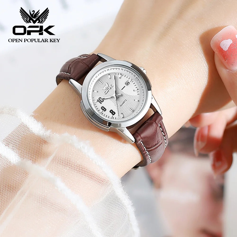 OPK Brand Women's Watch Casual Fashion Luminous Quartz Watch for Women 6021