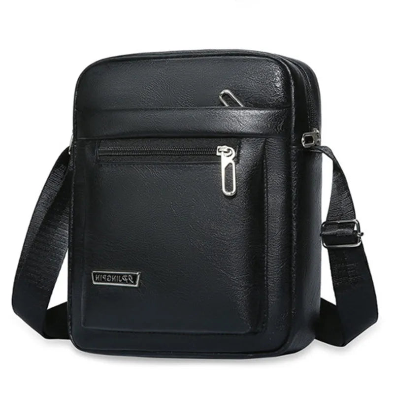 Men Crossbody Shoulder Bags Waterproof Vintage Men Handbags Large Capacity PU Leather Bag Man Messenger Bags Tote Bag