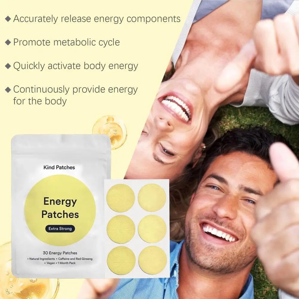 Energy Patches Strengthen Immune System Energy Boost Increase Alertness Motivation Fatigue Relieve Dopamine Patches Supplement