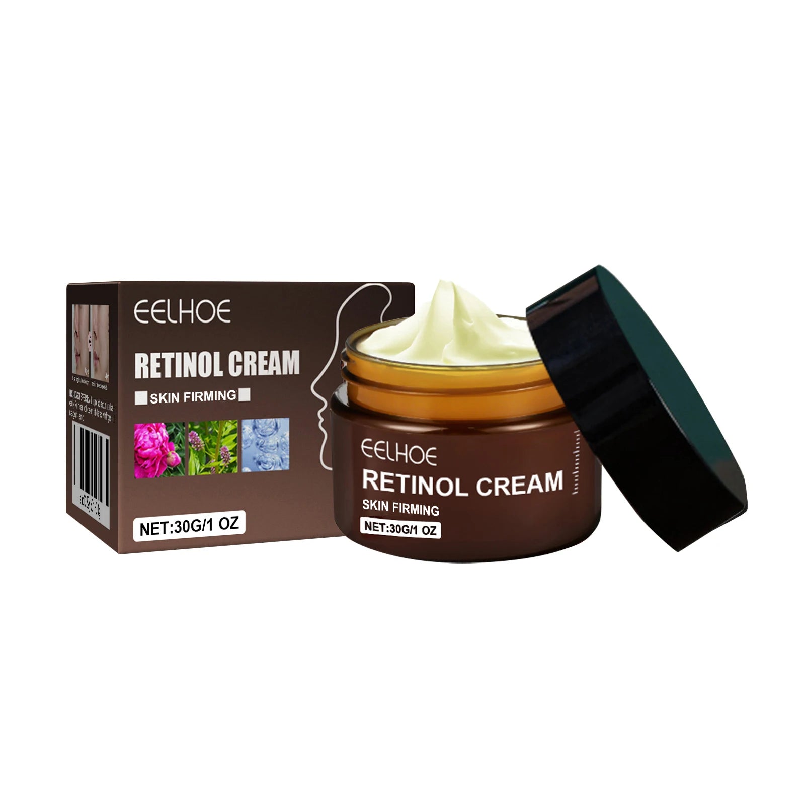 Double Retinol Facial Cream Anti-aging Fade Fine Line Wrinkle Firming Lifting Repair Skin Barrier Brightening Moisturizing Cream