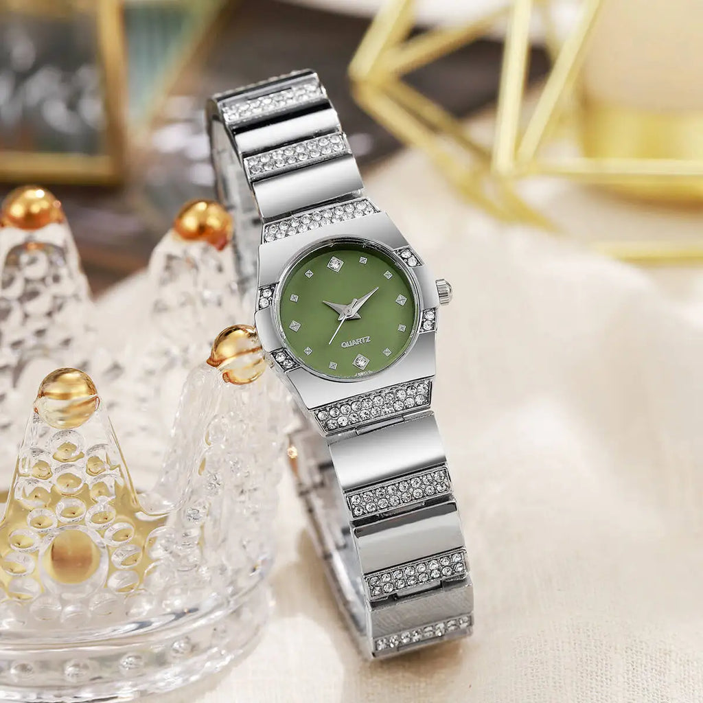 Luxury Rhinestone Women Watches Fashion Small Dial Quartz Watch Steel Strap Wristwatches for Girls Clock Reloj Mujer