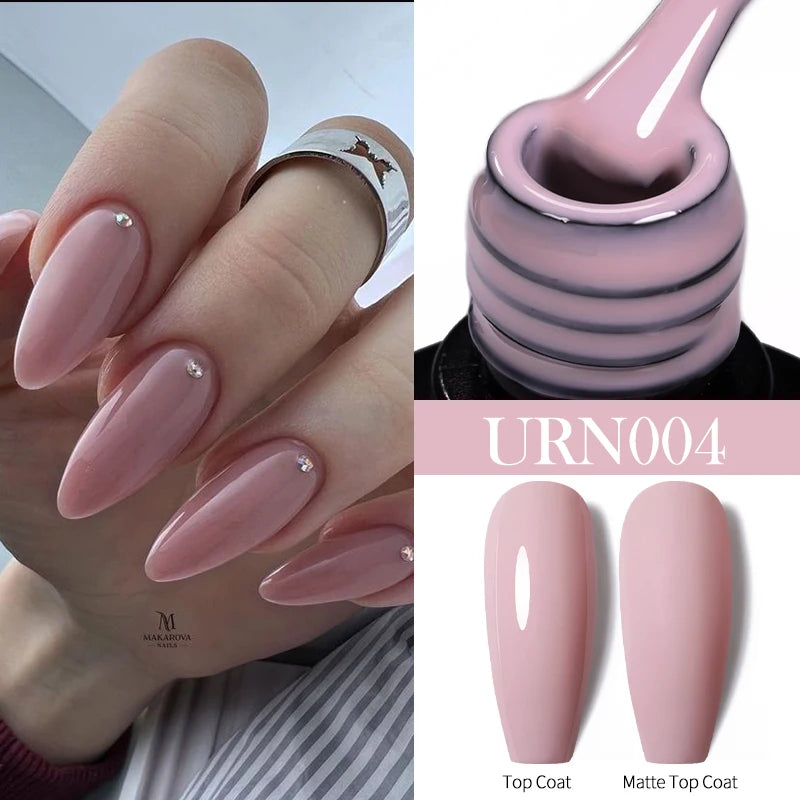 UR SUGAR 7.5ml Nude Glitter Color Nail Gel Polish Semi-permanent Varnish Soak Off Nail Art Base Top Coat UV LED Gel Manicure