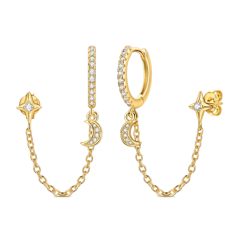 Ladies' Gold Earrings 925 Pure Silver Tree of Life Earrings, Birthday, Wedding, Engagement Party Fashion Jewelry Gifts 2025 New