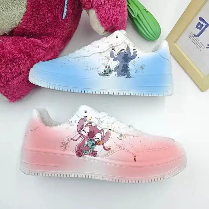 New Disney women cartoon Stitch cute Casual shoes soft sports shoes for girlfriend lady gift EU size 35-44