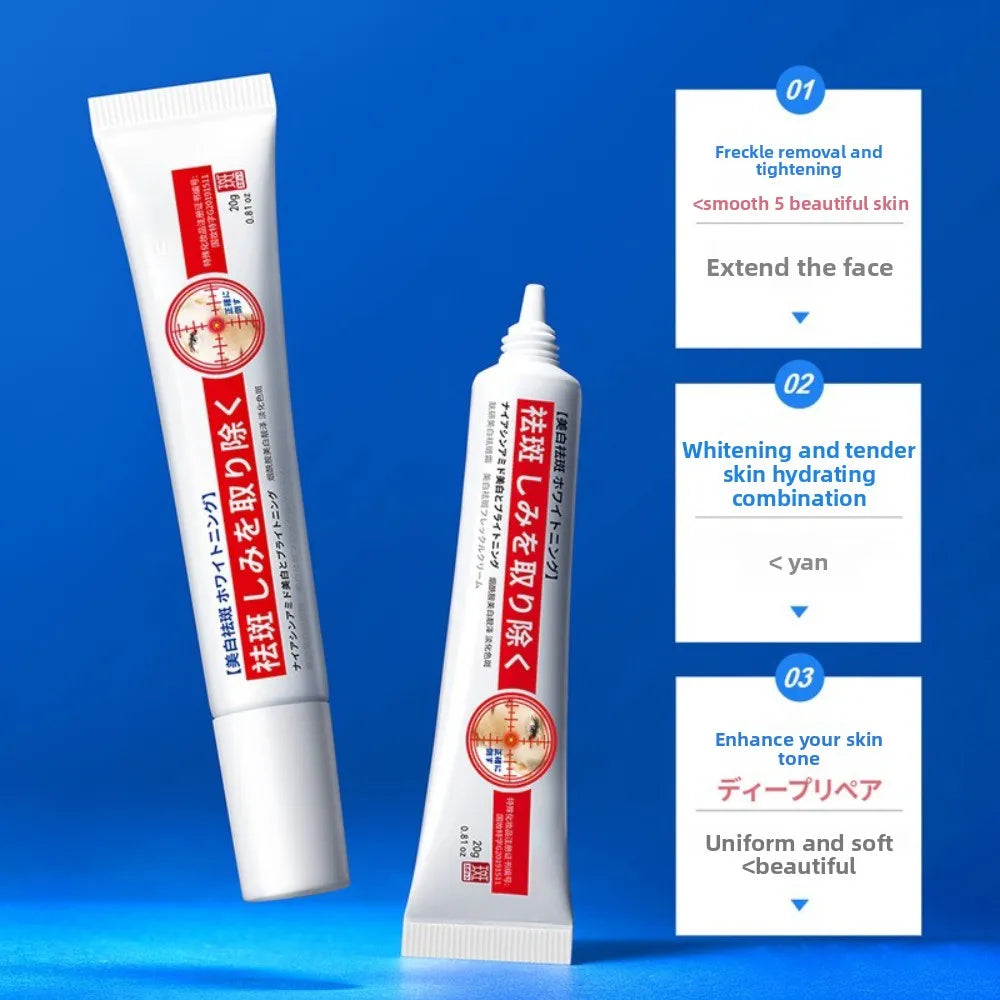 Mild niacinamide whitening and blemish cream, lightens melanin dull pigment, moisturizes skin care