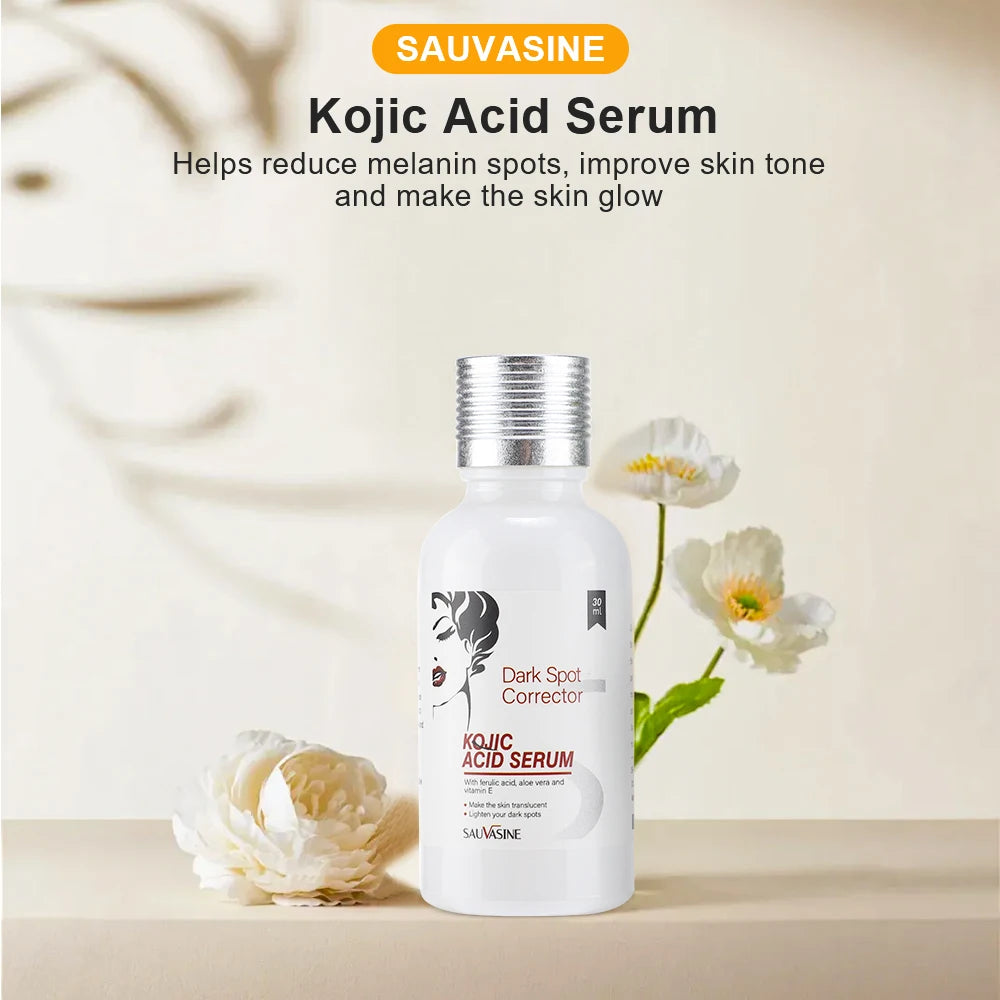 Kojic Acid Whitening Face Cream&Serum Lightening Skin Dark Spots Skin Brightening Firming Facial Moisturizing Cream Clean Soap
