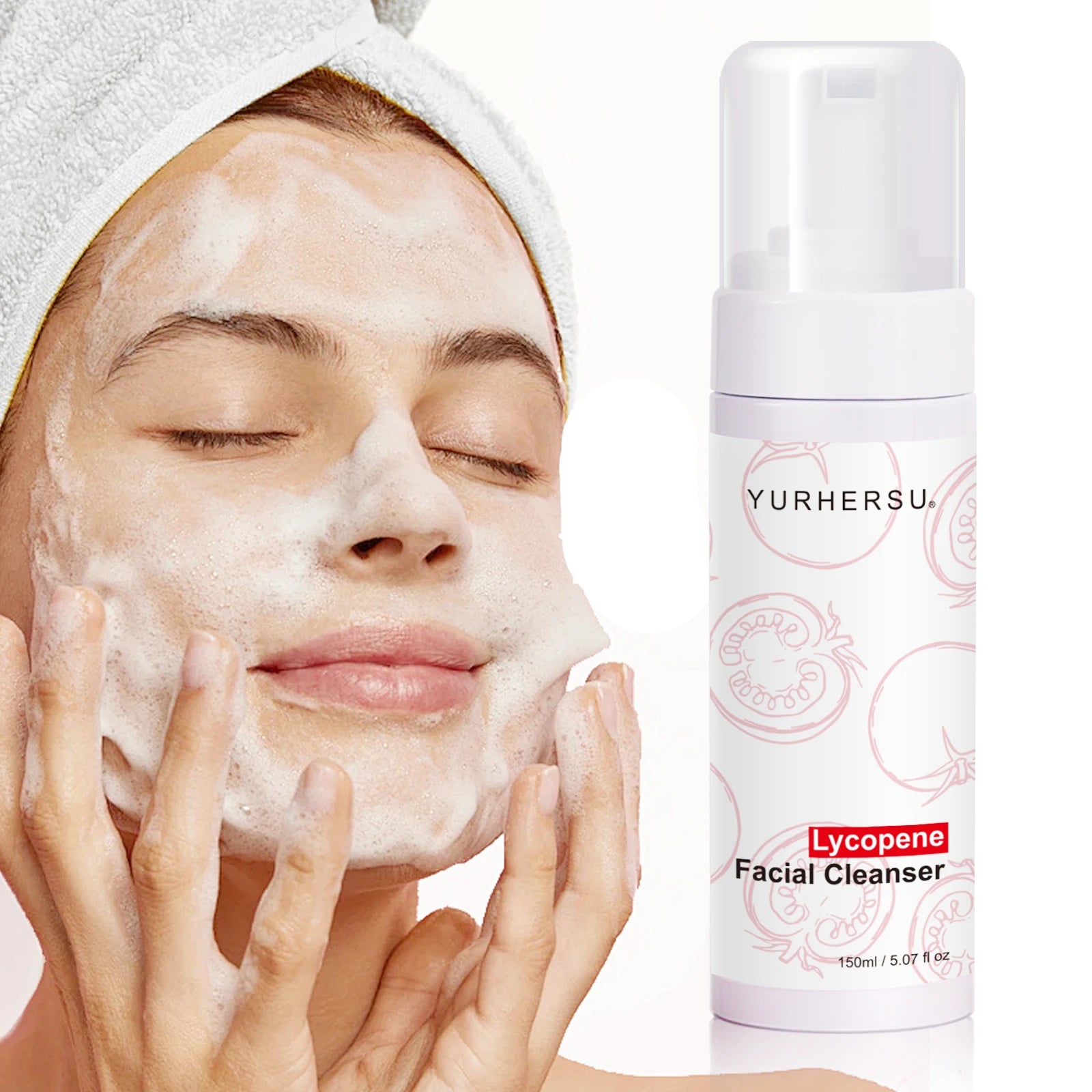 Tomato cleansing foam: double effect of moisturizing and oil control