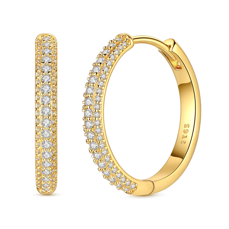 Ladies' Gold Earrings 925 Pure Silver Tree of Life Earrings, Birthday, Wedding, Engagement Party Fashion Jewelry Gifts 2025 New