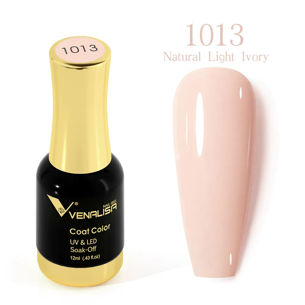 #1004 VENALISA Nail Gel Polish Hema TPO Free Semi Permanent Jelly Nude Pink Color Soak Off UV LED Ultra Diamond Varnish 12ml