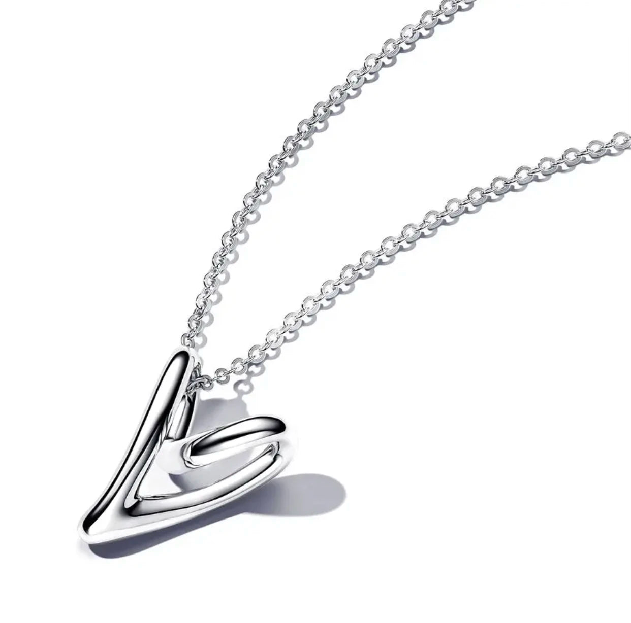 Fashion 100%925 sterling silver temperament Feather Love Mom words Zircon necklace DIY women's high jewelry Mother's Day gift