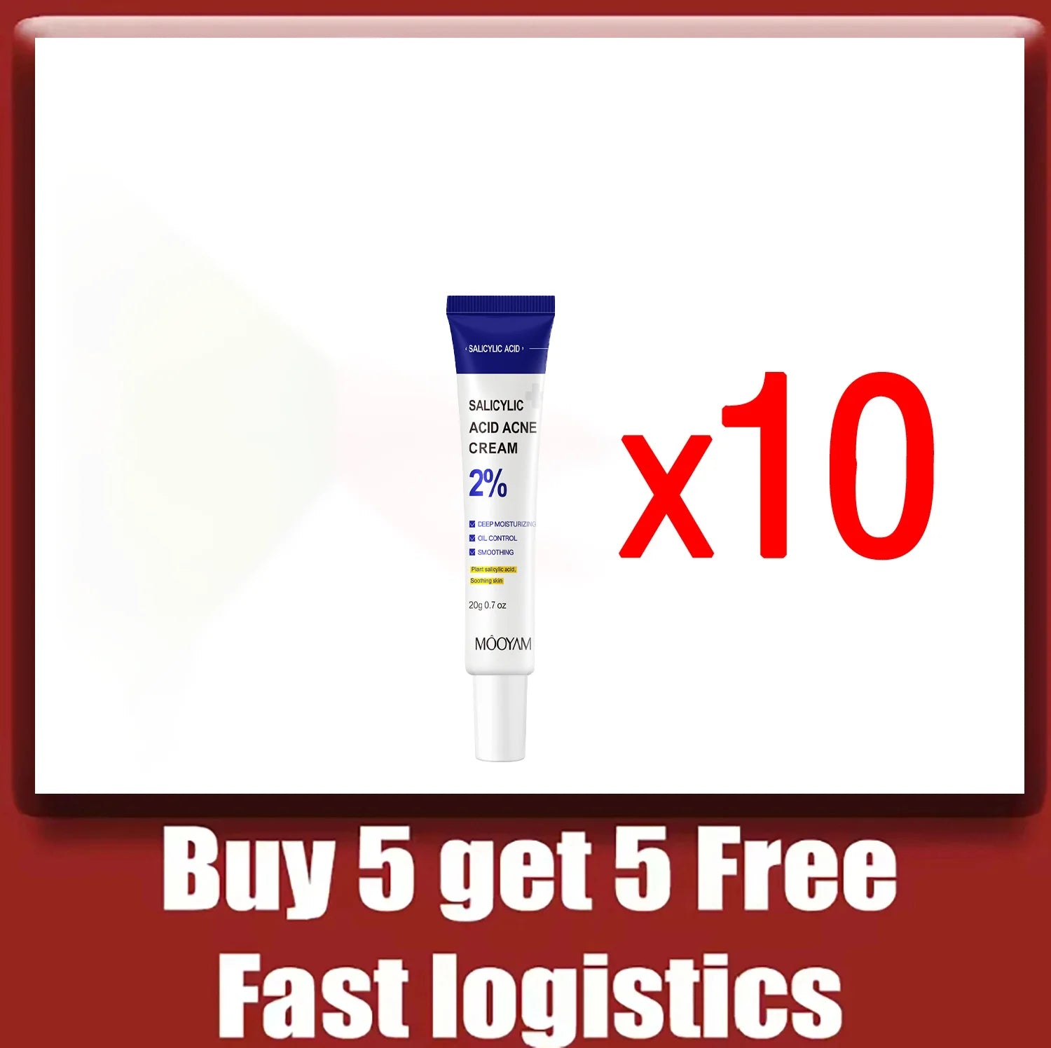 Salicylic Acid Acne Treatment Cream, Gentle Moisturizing Cream