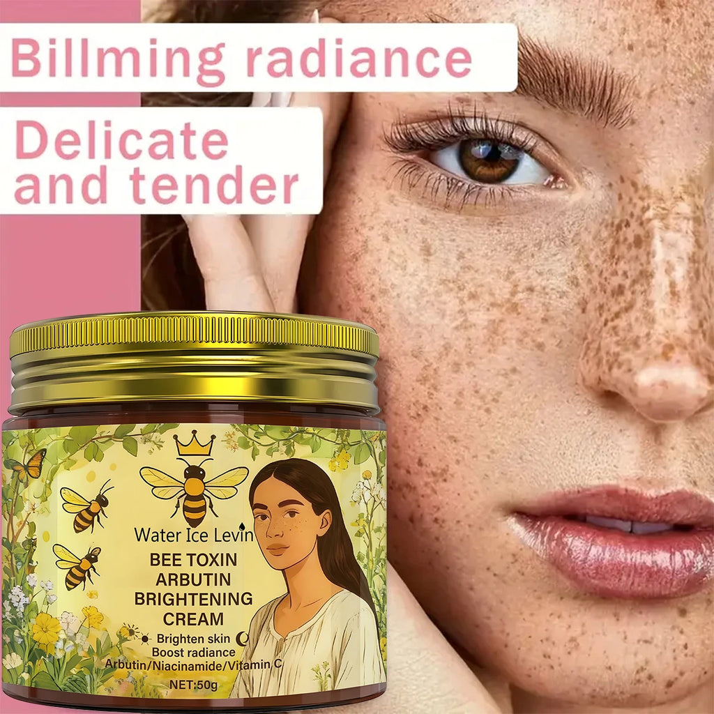 Bee Toxin & Arbutin Brightening Cream | Retinol & Hyaluronic Acid Moisturizer for Soft, Glowing Skin